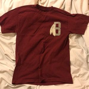 Black scale maroon shirt